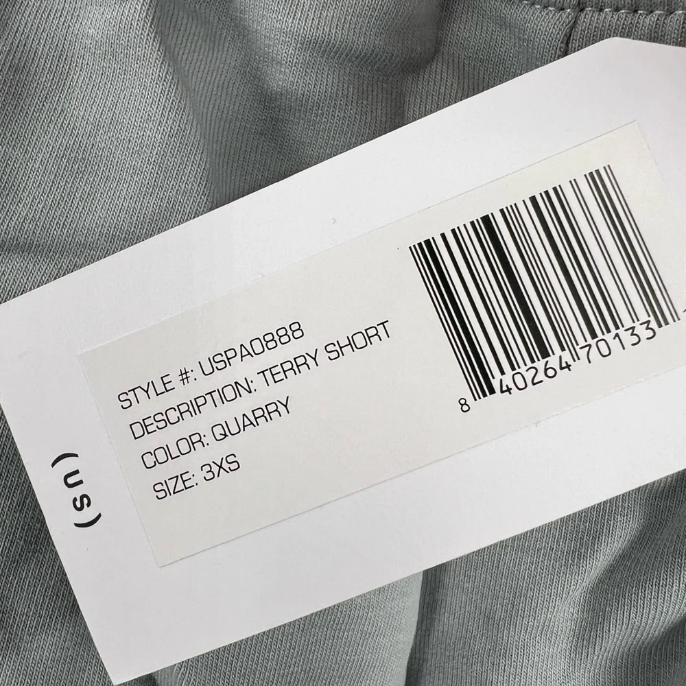 Universal Standard Pull On Terry‎ Shorts Gray Elastic Waist Size 3XS / 2-4 New